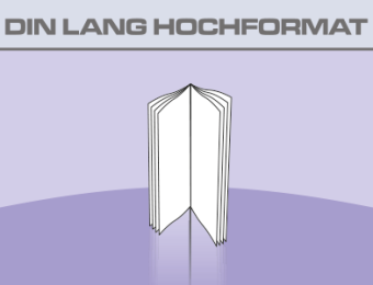 Broschüren DIN lang Hochformat