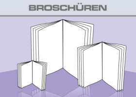 Broschüren auf 135g Bilderdruckpapier