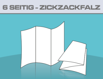 Folder Din lang 6 Seitig ZickZackfalz