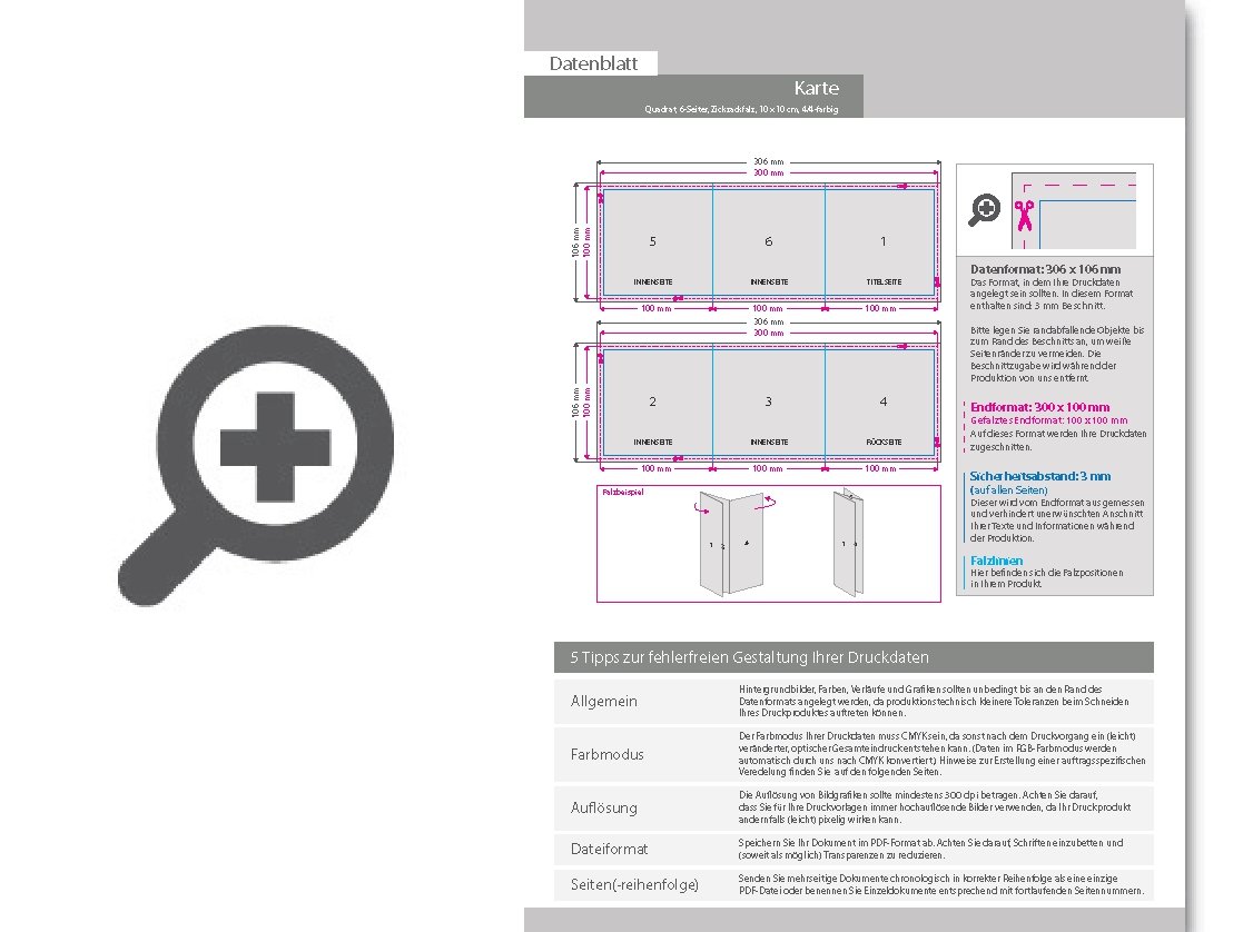 Product Bild weihnachtskarte__gefalzt_auf_quadrat_10_0_cm_x_10_0_cm__vertikaler_zickzackfalz__6-seitig